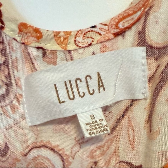 Lucca Couture Desert Rose Tiered Ruffle Maxi Dress NWOT - Picture 5 of 7